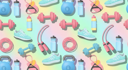 Fitness and Healthy Lifestyle Background.