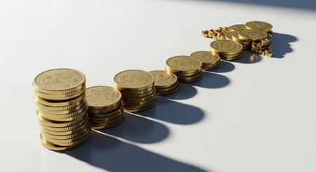 Finance and Money Management Concept Background.