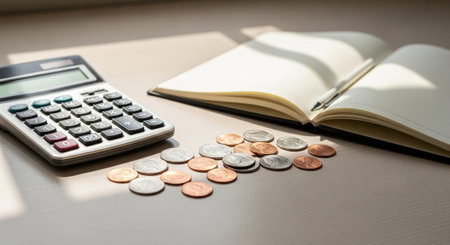 Finance and Money Management Concept Background.