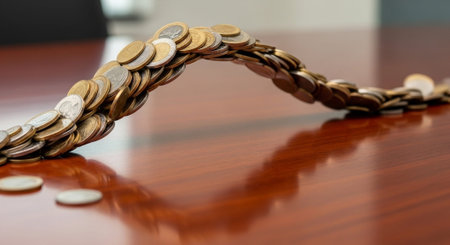 Finance and Money Management Concept Background.
