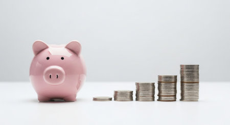 Finance and Money Management Concept Background.