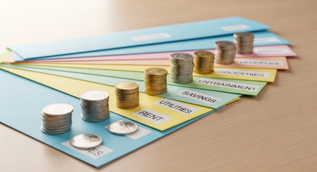 Finance and Money Management Concept Background.