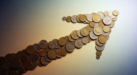 Finance and Money Management Concept Background.