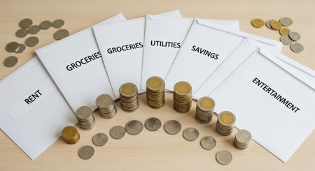 Finance and Money Management Concept Background.