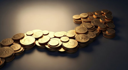 Finance and Money Management Concept Background.