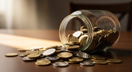 Finance and Money Management Concept Background.