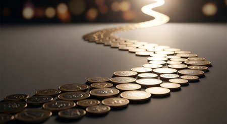 Finance and Money Management Concept Background.