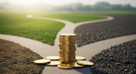 Finance and Money Management Concept Background.