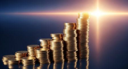 Finance and Money Management Concept Background.