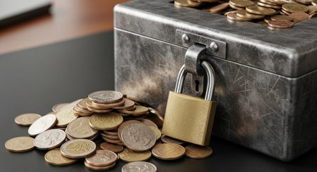 Finance and Money Management Concept Background.