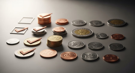 Finance and Money Management Concept Background.