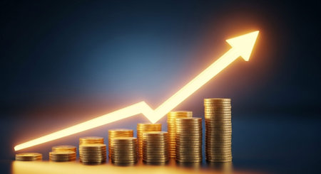 Finance and Money Management Concept Background.