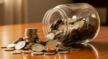 Finance and Money Management Concept Background.