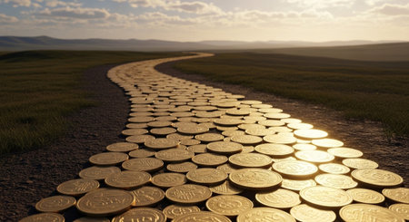 Finance and Money Management Concept Background.の写真素材