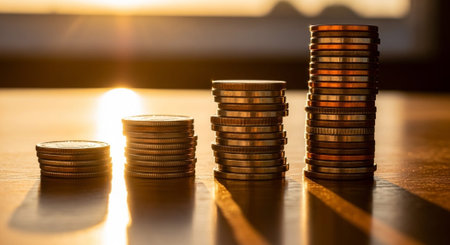 Finance and Money Management Concept Background.
