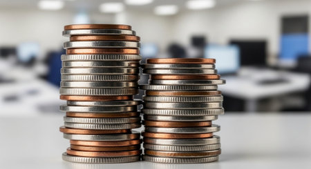 Finance and Money Management Concept Background.