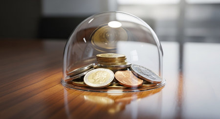 Finance and Money Management Concept Background.
