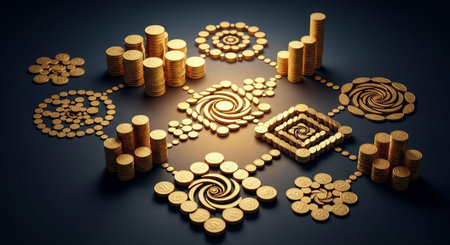 Finance and Money Management Concept Background.