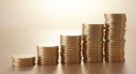 Finance and Money Management Concept Background.