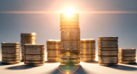 Finance and Money Management Concept Background.