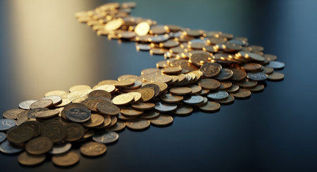Finance and Money Management Concept Background.