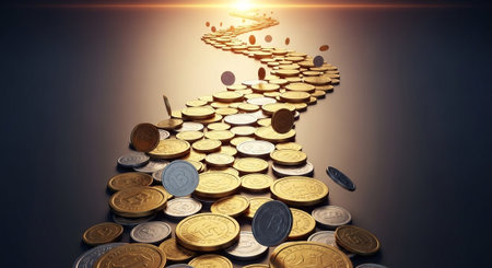 Finance and Money Management Concept Background.