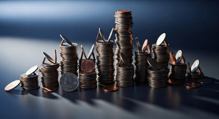 Finance and Money Management Concept Background.