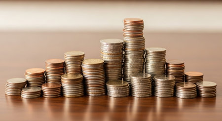 Finance and Money Management Concept Background.