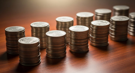 Finance and Money Management Concept Background.