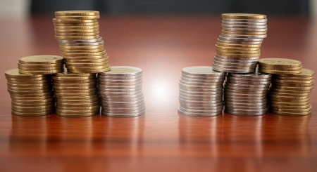 Finance and Money Management Concept Background.