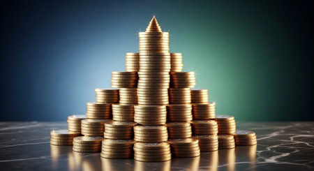 Finance and Money Management Concept Background.
