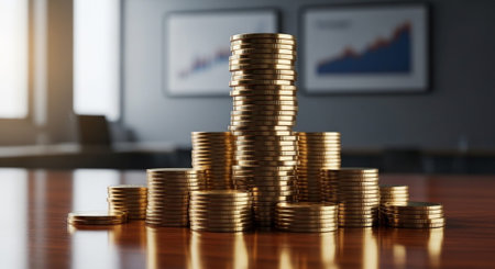 Finance and Money Management Concept Background.