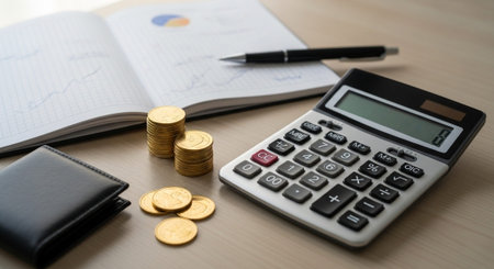 Finance and Money Management Concept Background.