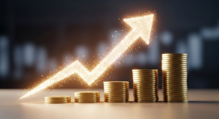 Finance and Money Management Concept Background.の写真素材