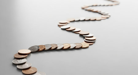 Finance and Money Management Concept Background.