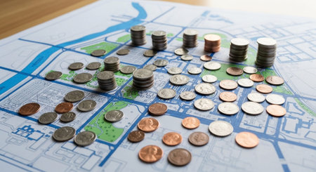 Finance and Money Management Concept Background.