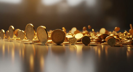 Finance and Money Management Concept Background.