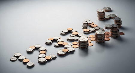 Finance and Money Management Concept Background.