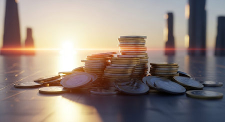 Finance and Money Management Concept Background.