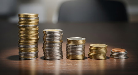 Finance and Money Management Concept Background.