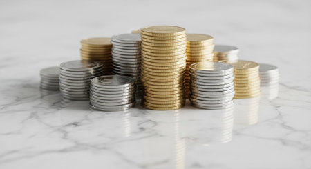 Finance and Money Management Concept Background.
