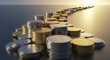Finance and Money Management Concept Background.