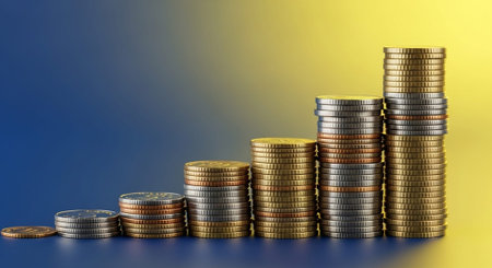 Finance and Money Management Concept Background.