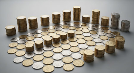 Finance and Money Management Concept Background.