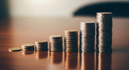 Finance and Money Management Concept Background.