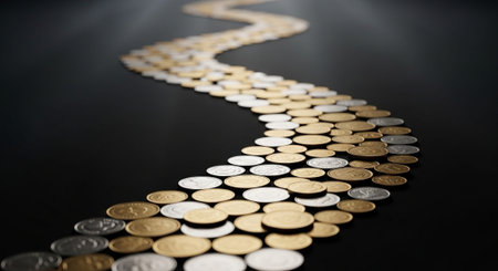 Finance and Money Management Concept Background.