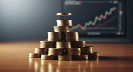Finance and Money Management Concept Background.