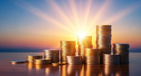 Finance and Money Management Concept Background.