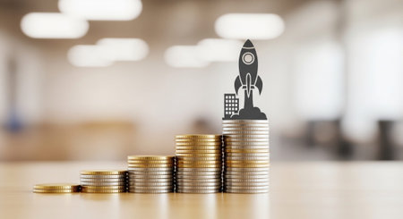 Finance and Money Management Concept Background.
