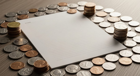 Finance and Money Management Concept Background.